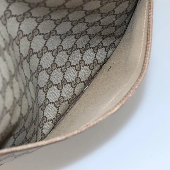 GUCCI GG Supreme Web Sherry Line Bag PVC Beige Green Red 39 02 003 Auth BD1278 - Picture 12 of 16